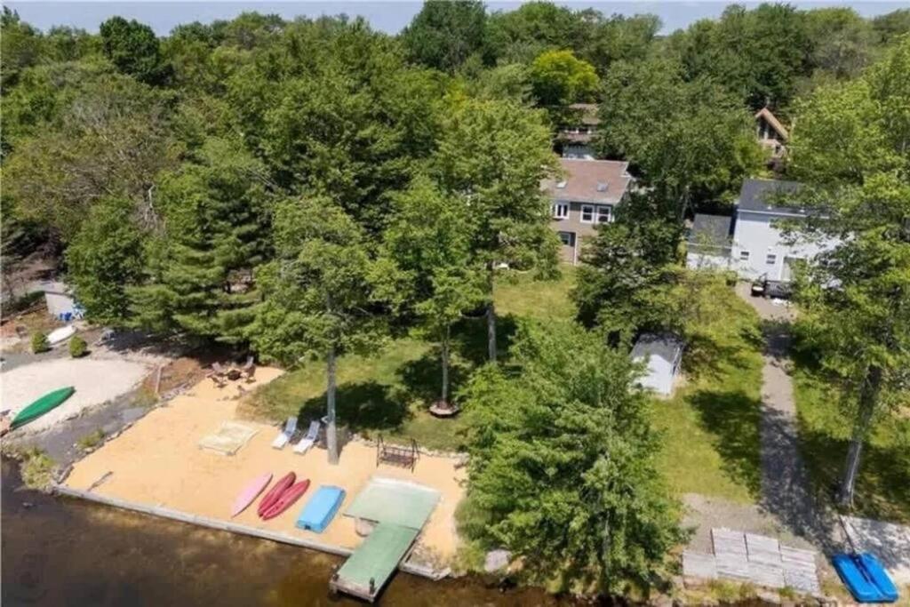 5-Bedroom Lakefront, Private Beach Wifi Ac Boat & Tobyhanna Exterior foto