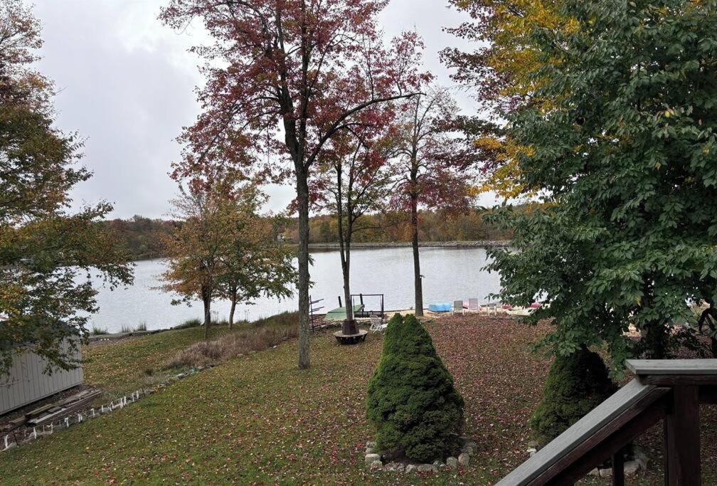 5-Bedroom Lakefront, Private Beach Wifi Ac Boat & Tobyhanna Exterior foto