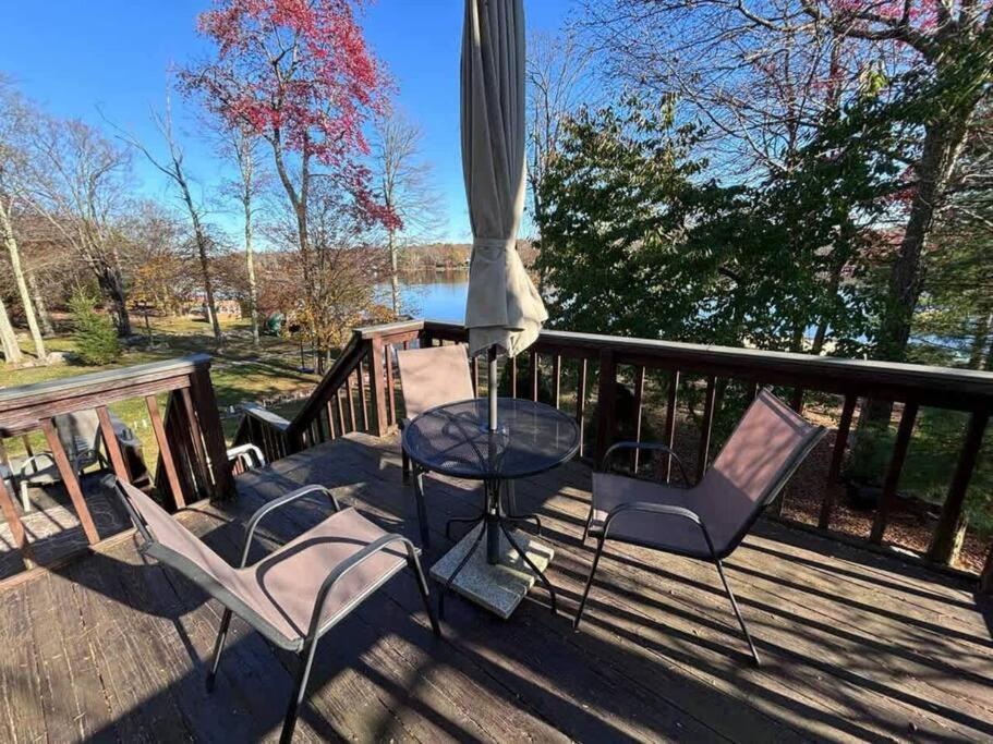 5-Bedroom Lakefront, Private Beach Wifi Ac Boat & Tobyhanna Exterior foto