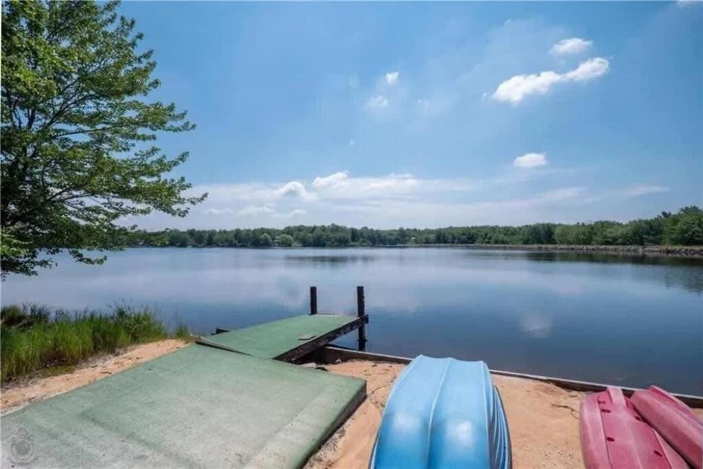 5-Bedroom Lakefront, Private Beach Wifi Ac Boat & Tobyhanna Exterior foto